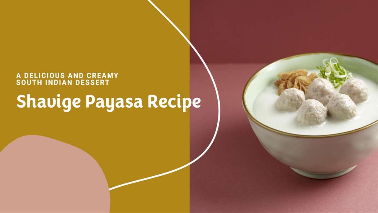 Shavige Payasa Recipe